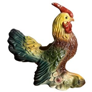 Vintage Ceramic Planter Farmhouse Rustic 10" Tallx10" Long